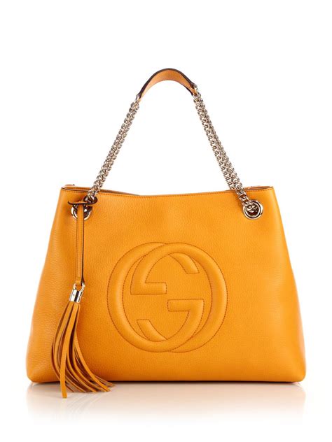 gucci small purse mustard|gucci leather shoulder bag.